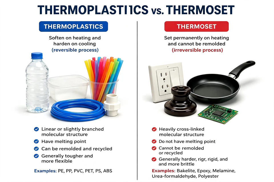 열가소성 플라스틱 대 Thermoset